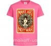 Детская футболка OBEY Make art not war Ярко-розовый фото