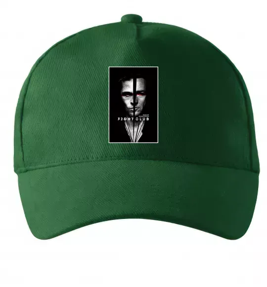 Кепка Fight Club black white Темно-зелений фото