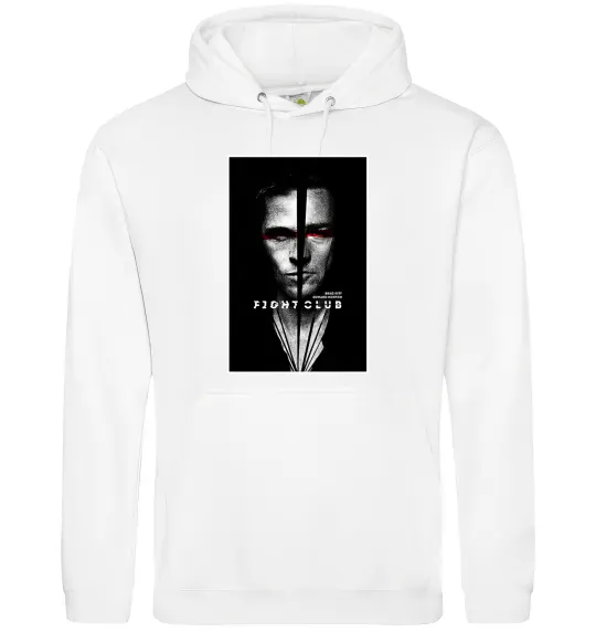 Женская толстовка (худи) Fight Club black white Белый фото