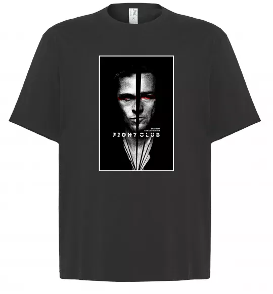 Футболка Оверсайз Fight Club black white Чорний фото