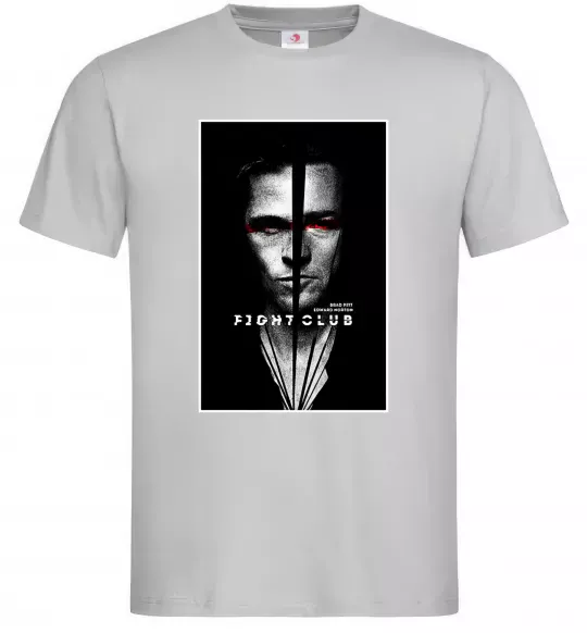 Чоловіча футболка Fight Club black white Сірий фото
