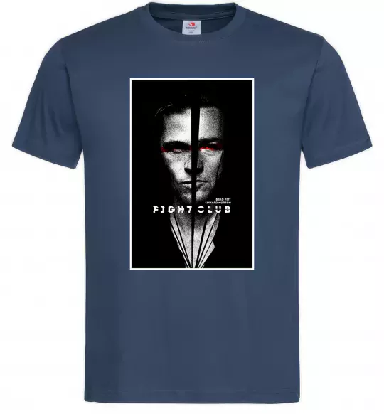 Чоловіча футболка Fight Club black white Темно-синій фото