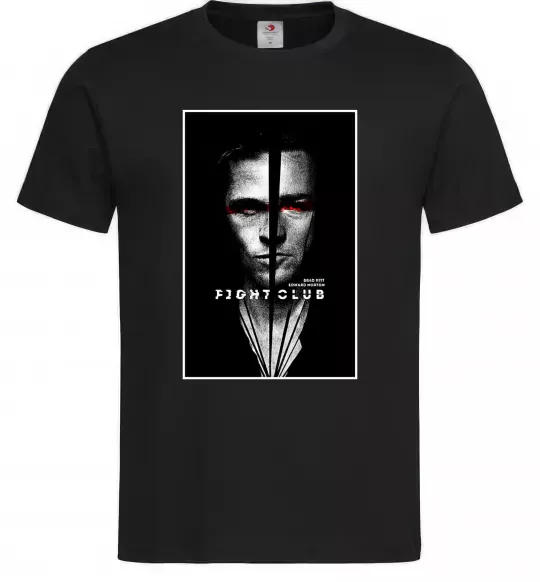Чоловіча футболка Fight Club black white Чорний фото
