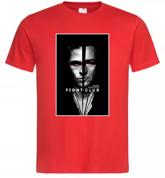 Чоловіча футболка Fight Club black white Червоний фото