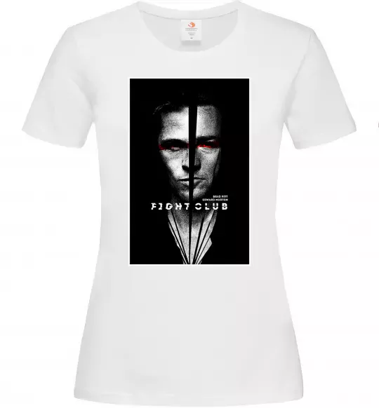 Жіноча футболка Fight Club black white Білий фото