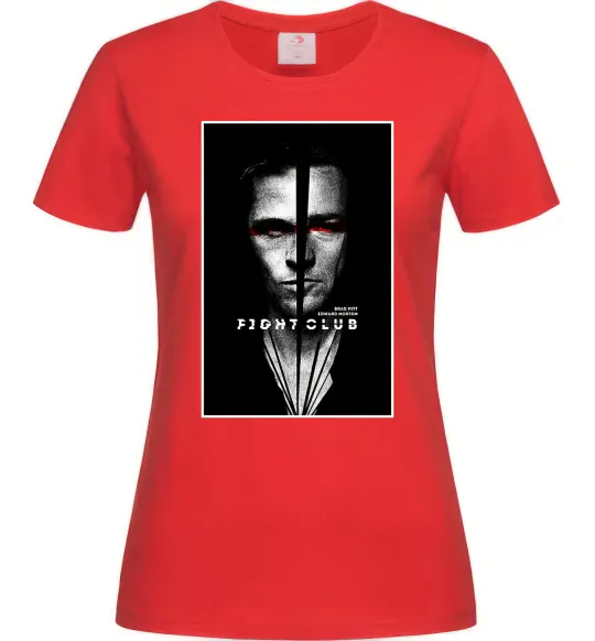 Жіноча футболка Fight Club black white Червоний фото