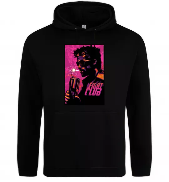 Чоловіча толстовка (худі) Fight Club bomb Чорний фото