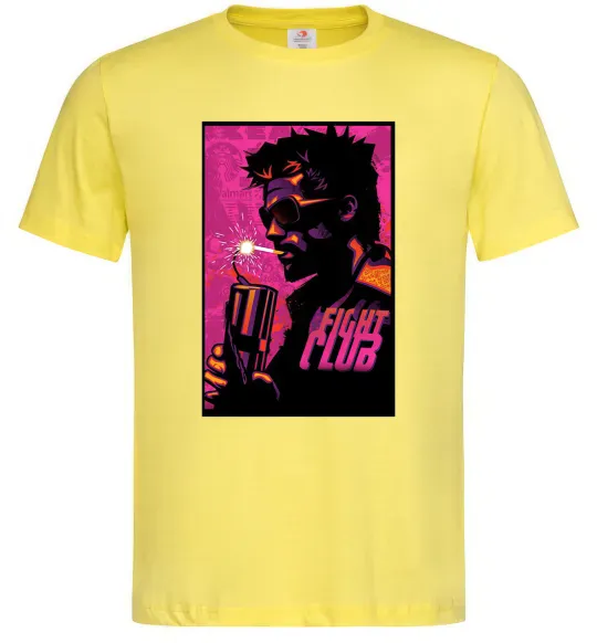 Мужская футболка Fight Club bomb Лимонный фото