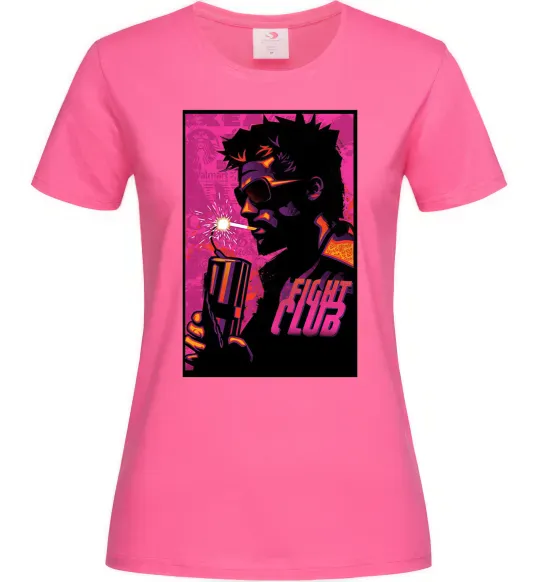 Женская футболка Fight Club bomb Ярко-розовый фото