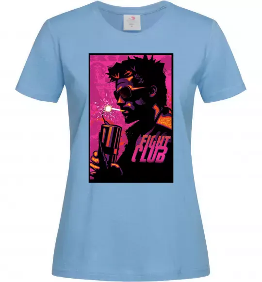 Женская футболка Fight Club bomb Голубой фото