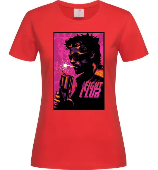 Женская футболка Fight Club bomb Красный фото
