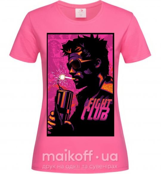 Жіноча футболка Fight Club bomb Яскраво-рожевий фото