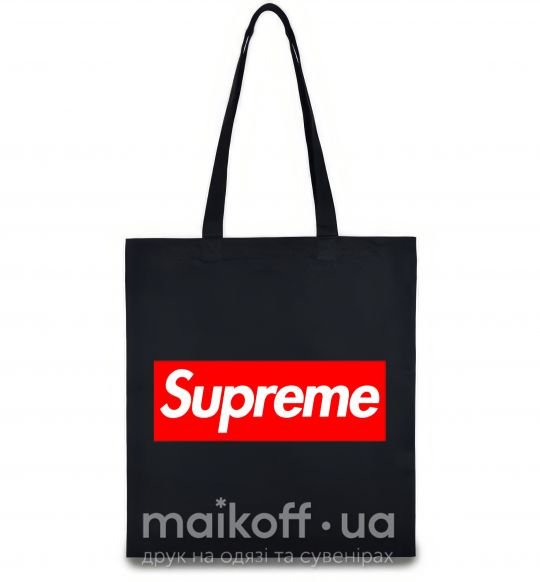 Эко-сумка Supreme logo Черный фото
