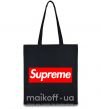 Еко-сумка Supreme logo Чорний фото