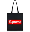Еко-сумка Supreme logo Чорний Еко-сумка Supreme logo Чорний фото