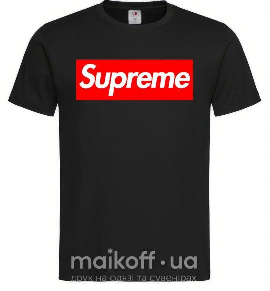 Чоловіча футболка Supreme logo Чорний фото