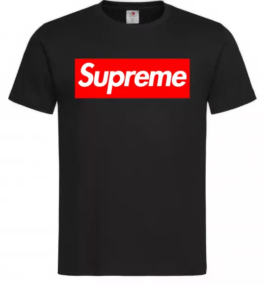 Мужская футболка Supreme logo Черный фото