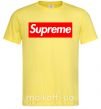 Мужская футболка Supreme logo Лимонный фото