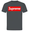 Мужская футболка Supreme logo Графит фото