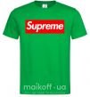 Мужская футболка Supreme logo Зеленый фото