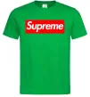 Мужская футболка Supreme logo Зеленый фото