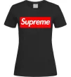 Женская футболка Supreme logo Черный фото