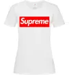 Женская футболка Supreme logo Белый фото