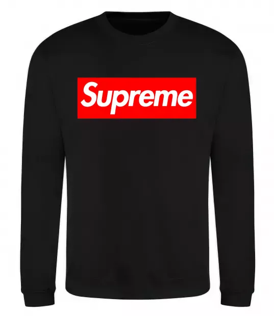 Свитшот Supreme logo Черный фото