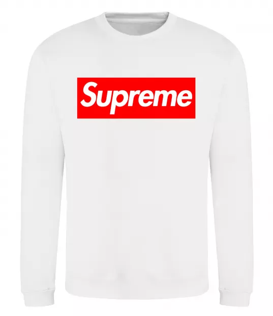 Свитшот Supreme logo Белый фото