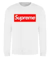 Свитшот Supreme logo Белый Свитшот Supreme logo Белый фото