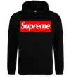 Жіноча толстовка (худі) Supreme logo Чорний фото