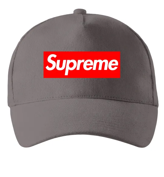 Кепка Supreme logo Сірий фото