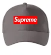 Кепка Supreme logo Сірий фото