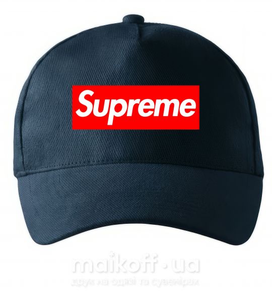 Кепка Supreme logo Темно-синий фото