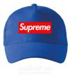 Кепка Supreme logo Ярко-синий фото