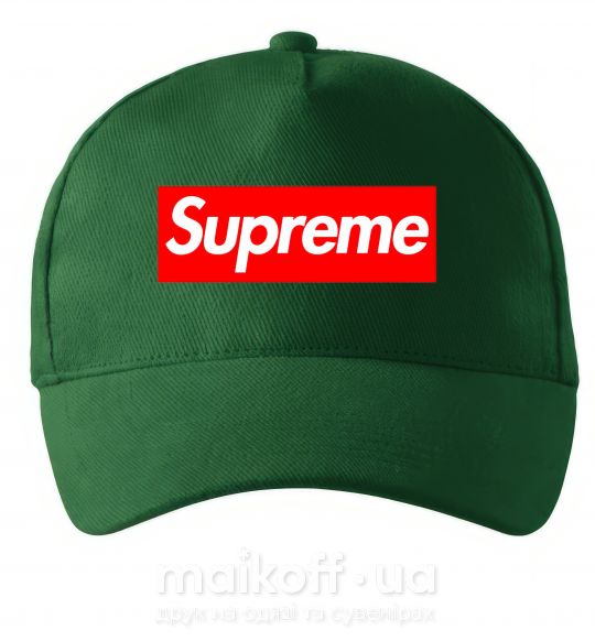 Кепка Supreme logo Темно-зеленый фото