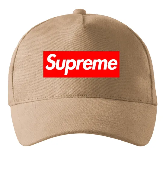 Кепка Supreme logo Песочный фото