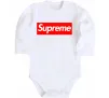 Дитячий бодік Supreme logo Білий Дитячий бодік Supreme logo Білий фото