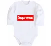 Дитячий бодік Supreme logo Білий фото