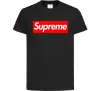 Детская футболка Supreme logo Черный фото
