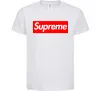 Детская футболка Supreme logo Белый фото