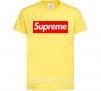 Дитяча футболка Supreme logo Лимонний фото