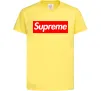 Детская футболка Supreme logo Лимонный фото