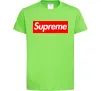 Детская футболка Supreme logo Лаймовый фото