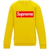 Детский Свитшот Supreme logo Солнечно желтый фото