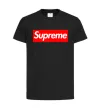 Детская футболка Supreme logo Черный фото