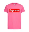 Детская футболка Supreme logo Ярко-розовый фото