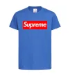Детская футболка Supreme logo Ярко-синий фото