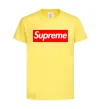 Детская футболка Supreme logo Лимонный фото