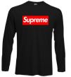 Лонгслів Supreme logo Чорний фото